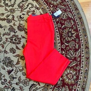 Rafaella Bold Red Cropped Pants